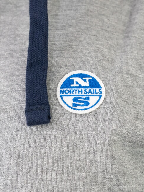 PATCH Bluza z kapturem zapinana na zamek średni szary melanż - Bluzy męskie