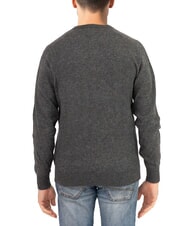 NORTH SAILS N|S Sweter z okrągłym dekoltem i haftowanym logo ciemnoszary melanż - Koszulki męskie - 2