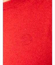 NORTH SAILS N|S Sweter z okrągłym dekoltem i haftowanym logo Czerwony pompejański - Koszulki męskie - 3