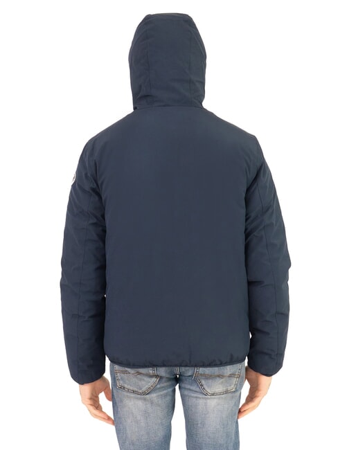 SOFTSHELL Kurtka bomberka z kapturem granatowy - Kurtki męskie