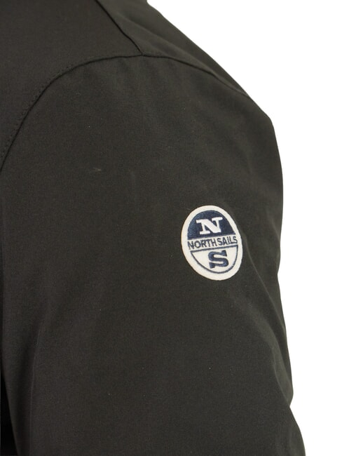 SOFTSHELL Kurtka bomberka z kapturem czarny - Kurtki męskie