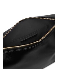 FURLA TONIE Mała sk&oacute;rzana torba z paskiem na ramię Czarny - Torby damskie - 7