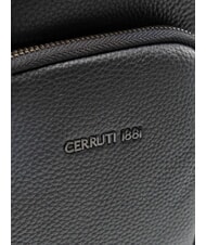CERRUTI MADDOX Sk&oacute;rzana torba czarny - Torby na ramię męskie - 4