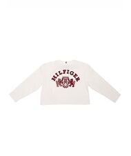 TOMMY HILFIGER TH KIDS Koszulka z długim rękawem i herbem starożytna biel - Koszulka dziecięca - 3