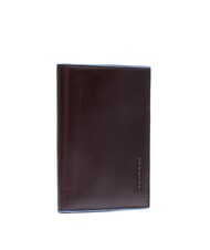 PIQUADRO BLUE SQUARE Pionowy portfel sk&oacute;rzany MAHOŃ - Portfele męskie - 3
