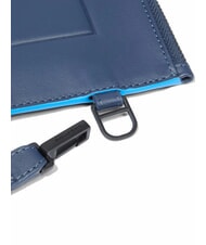 PIQUADRO ATLAS Męska sk&oacute;rzana saszetka na iPada niebieski - Uchwyt i organizer na tablet - 4