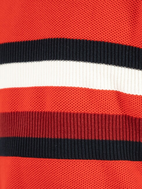 TH KIDS Sweter dziecięcy z bawełny z okrągłym dekoltem głęboki szkarłat - Swetry dziecięce