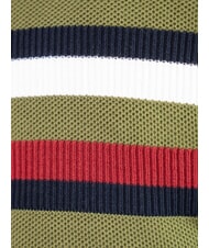 TOMMY HILFIGER TH KIDS Sweter dziecięcy z bawełny z okrągłym dekoltem putting green - Swetry dziecięce - 3