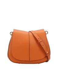 GIANNI CHIARINI HELENA ROUND Torba sk&oacute;rzana z podw&oacute;jnym paskiem na ramię przyprawa - Torby damskie - 2