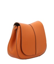GIANNI CHIARINI HELENA ROUND Torba sk&oacute;rzana z podw&oacute;jnym paskiem na ramię przyprawa - Torby damskie - 3