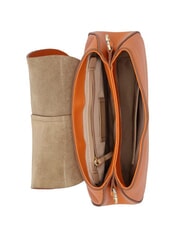 GIANNI CHIARINI HELENA ROUND Torba sk&oacute;rzana z podw&oacute;jnym paskiem na ramię przyprawa - Torby damskie - 5