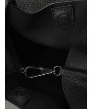 GIANNI CHIARINI DUA Duża sk&oacute;rzana torba na ramię Czarny - Torby damskie - 4