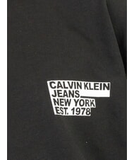 CALVIN KLEIN CK JEANS Bluza z okrągłym dekoltem, dużym nadrukiem i luźnym krojem ck czarny - Bluzy męskie - 3