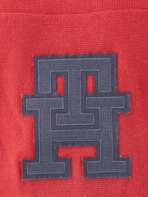 TH Bawełniany sweter z okrągłym dekoltem i logo r&oacute;żowy/pustynny mongram nieba - Koszulki męskie