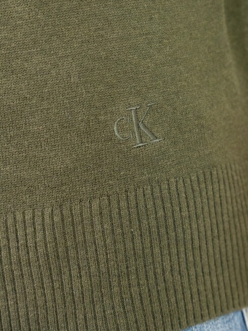 CK JEANS  ciemna oliwka - Koszulki męskie