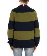 TOMMY HILFIGER TH Sweter z okrągłym dekoltem z mieszanki wełny niebo pustynne/pole golfowe - Koszulki męskie - 2