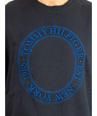 TOMMY HILFIGER TH Męska bluza z okrągłym dekoltem i logo pustynne niebo - Bluzy męskie - 3