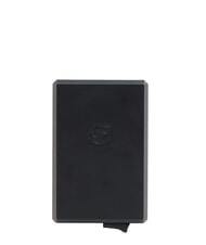 PIQUADRO BLACK SQUARE Sk&oacute;rzany i aluminiowy uchwyt na karty SK&Oacute;RA - Portfele męskie - 2
