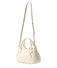 LOVE MOSCHINO QUILTED Torebka z paskiem na ramię kość słoniowa - Torby damskie - 3