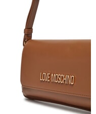 LOVE MOSCHINO LOGO LETTERING Torba na ramię wielbłąd - Torby damskie - 3