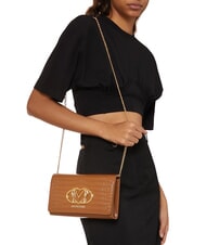 LOVE MOSCHINO CROCO Torba na ramię wielbłąd2 - Torby damskie - 5