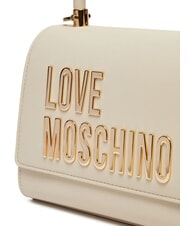LOVE MOSCHINO BOLD LOVE Mała torebka z paskiem na ramię kość słoniowa - Torby damskie - 3