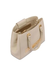 LOVE MOSCHINO BOLD LOVE Torebka z paskiem na ramię kość słoniowa - Torby damskie - 4