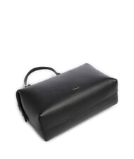 FURLA DOUBLE Sk&oacute;rzana torba na ramię Czarny - Torby damskie - 4