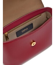 FURLA MOONLIGHT  Mała torebka z paskiem na ramię WIŚNIA d - Torby damskie - 6