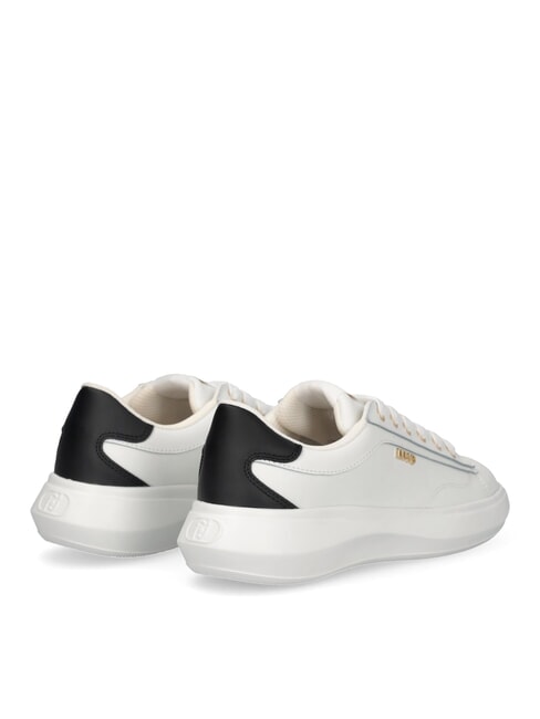 CASPER 01 Sk&oacute;rzane trampki biały/czarny - Buty damskie