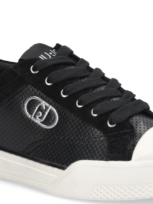 BENSON 01 Trampki z mikroperforacją czarny - Buty damskie