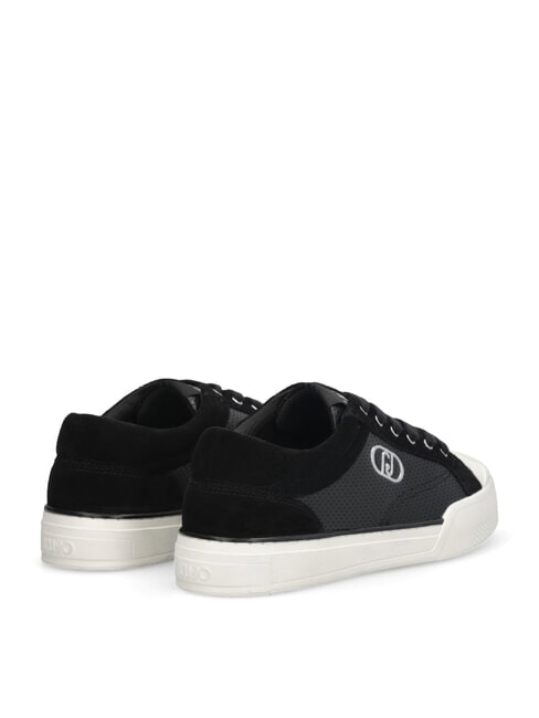 BENSON 01 Trampki z mikroperforacją czarny - Buty damskie