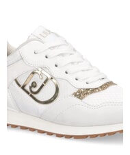 LIUJO MAXI WONDER LOW Trampki z brokatowymi detalami biały - Buty damskie - 4