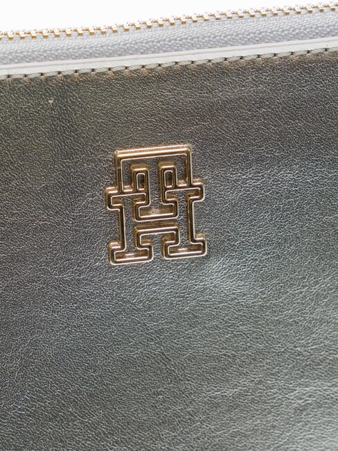 TH MONOGRAM Kopert&oacute;wka z torebką na nadgarstek metaliczne srebro - Torby damskie