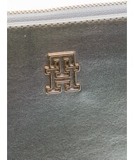 TOMMY HILFIGER TH MONOGRAM Kopert&oacute;wka z torebką na nadgarstek metaliczne srebro - Torby damskie - 3