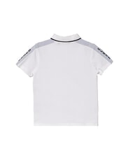 GUESS KIDS Koszulka polo z 3 guzikami i p&oacute;łrękawem czysto biały - Koszulka dziecięca - 3