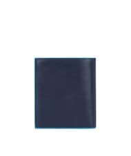 PIQUADRO BLUE SQUARE Pionowy portfel sk&oacute;rzany niebieski - Portfele męskie - 4
