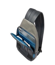 PIQUADRO URBAN Plecak na jedno ramię z uchwytem na iPada&reg;mini czarny szary - Torby na ramię męskie - 7
