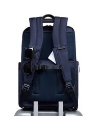 PIQUADRO BRIEF 2 Plecak podr&oacute;żny pod siedzenie na laptopa 15,6" niebieski - Plecaki na laptopa do pracy - 3