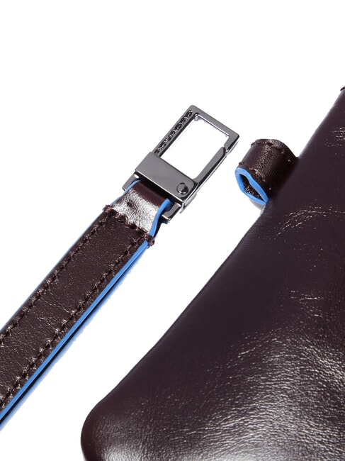 BLUE SQUARE Męski sk&oacute;rzany portfel na karty MAHOŃ - Portfele męskie