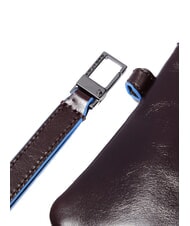 PIQUADRO BLUE SQUARE Męski sk&oacute;rzany portfel na karty MAHOŃ - Portfele męskie - 5