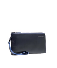 PIQUADRO BLUE SQUARE Męski sk&oacute;rzany portfel na karty niebieski - Portfele męskie - 2