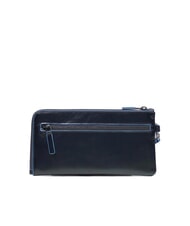 PIQUADRO BLUE SQUARE Męski sk&oacute;rzany portfel na karty niebieski - Portfele męskie - 3