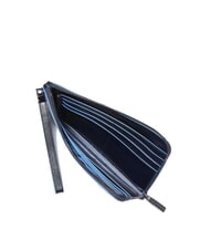 PIQUADRO BLUE SQUARE Męski sk&oacute;rzany portfel na karty niebieski - Portfele męskie - 4