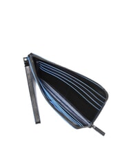 PIQUADRO BLUE SQUARE Męski sk&oacute;rzany portfel na karty Czarny - Portfele męskie - 4