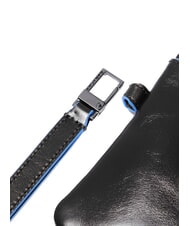 PIQUADRO BLUE SQUARE Męski sk&oacute;rzany portfel na karty Czarny - Portfele męskie - 5