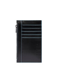 PIQUADRO BLUE SQUARE Portmonetka/etui na karty Czarny - Portfele damskie - 2