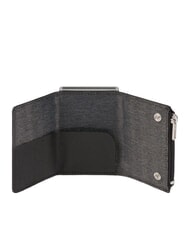 PIQUADRO BLACK SQUARE System przesuwny uchwytu na karty Czarny - Portfele męskie - 2