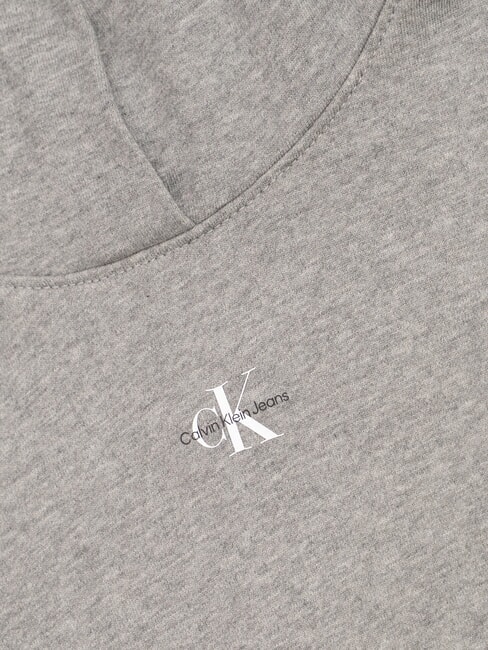 CK JEANS Bluza bawełniana z kapturem i kieszenią szary wrzos - Bluzy damskie