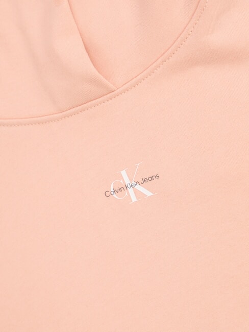 CK JEANS Bluza bawełniana z kapturem i kieszenią słaby kwiat - Bluzy damskie